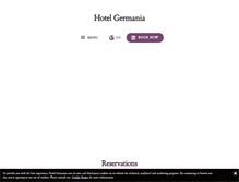 Tablet Screenshot of hotelgermania.cl